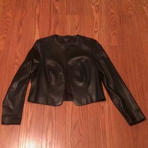 Brooks Brothers Genuine Leather Bolero Jacket